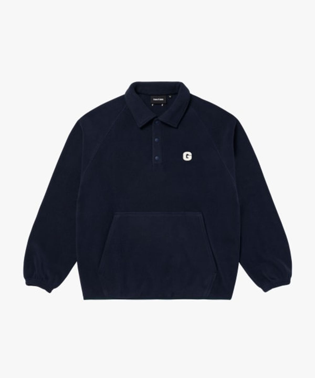 골스튜디오(GOALSTUDIO) G LOGO MICRO FLEECE POLO SHIRT-DARK NAVY