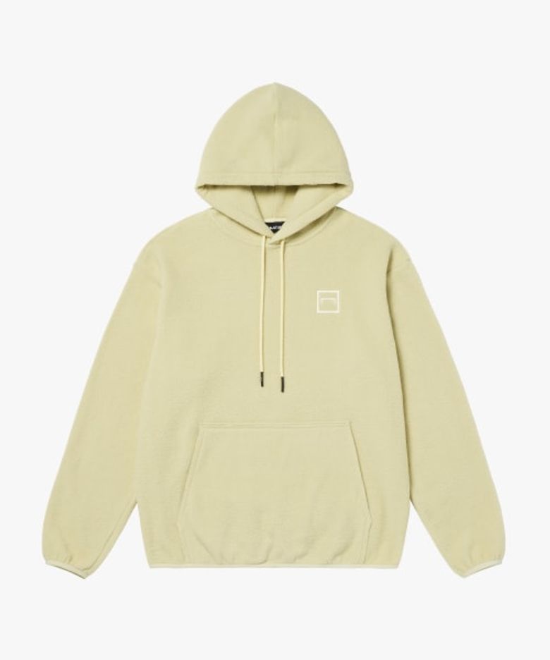 ESSENTIAL MICRO FLEECE HOODIE-GREYSH YELLOW