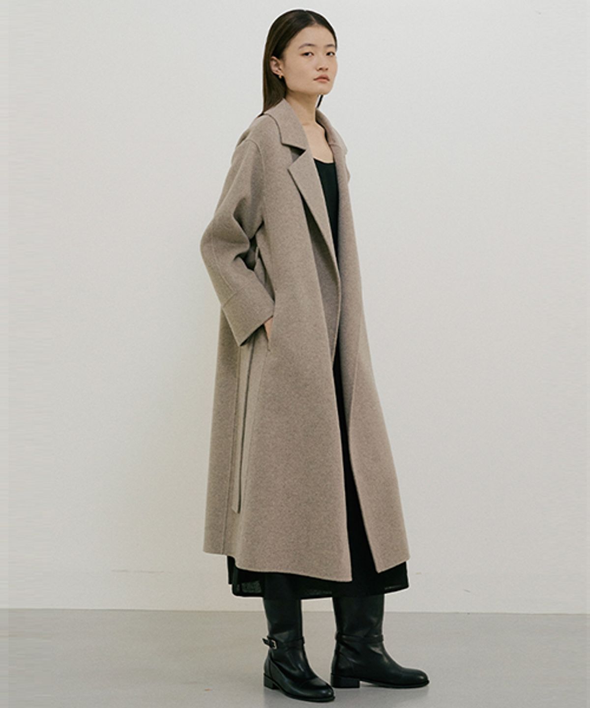 링서울(LINGSEOUL) handmade cashmere coat-brown