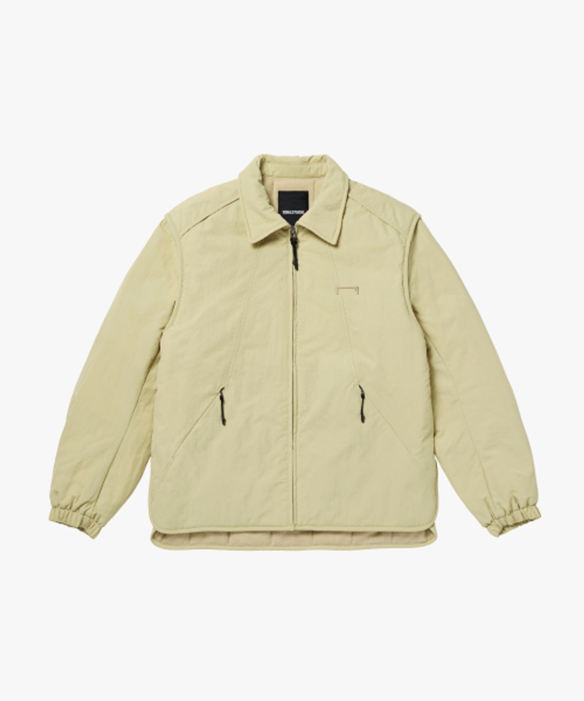 골스튜디오(GOALSTUDIO) TASLAN COLLARED PADDING JACKET-LIGHT BEIGE