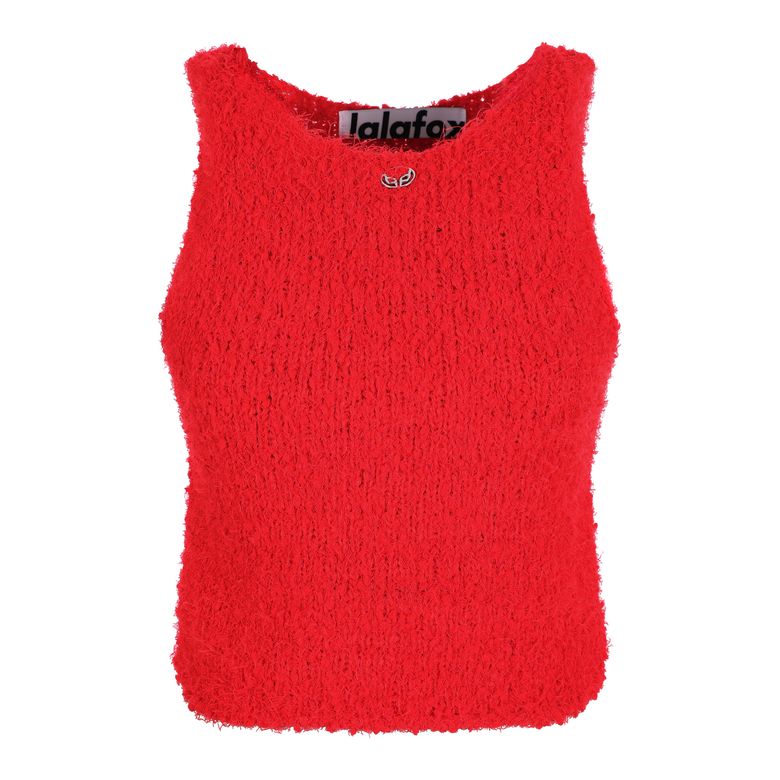 HAIR CROPPED SLEEVELESS RED BP3BR002