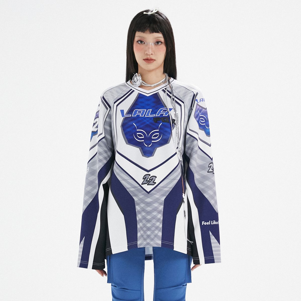 라라폭스(LALAFOX) LALA SIMBOL SPORTS JERSEY DTP T-SHIRT BLACK BP3CL013