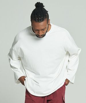 워싱 데끼 박스티 화이트