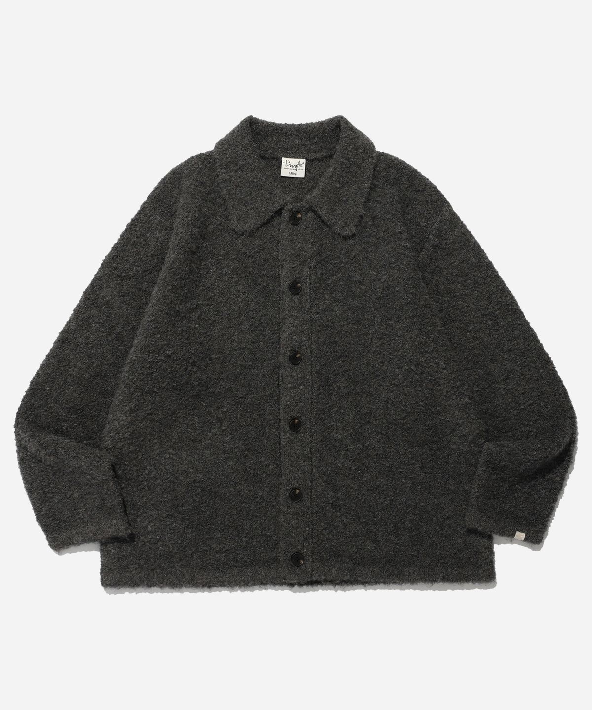 피지컬 디파트먼트(PHYSICAL DEPARTMENT) BOUCLE PK CARDIGAN CHARCOAL