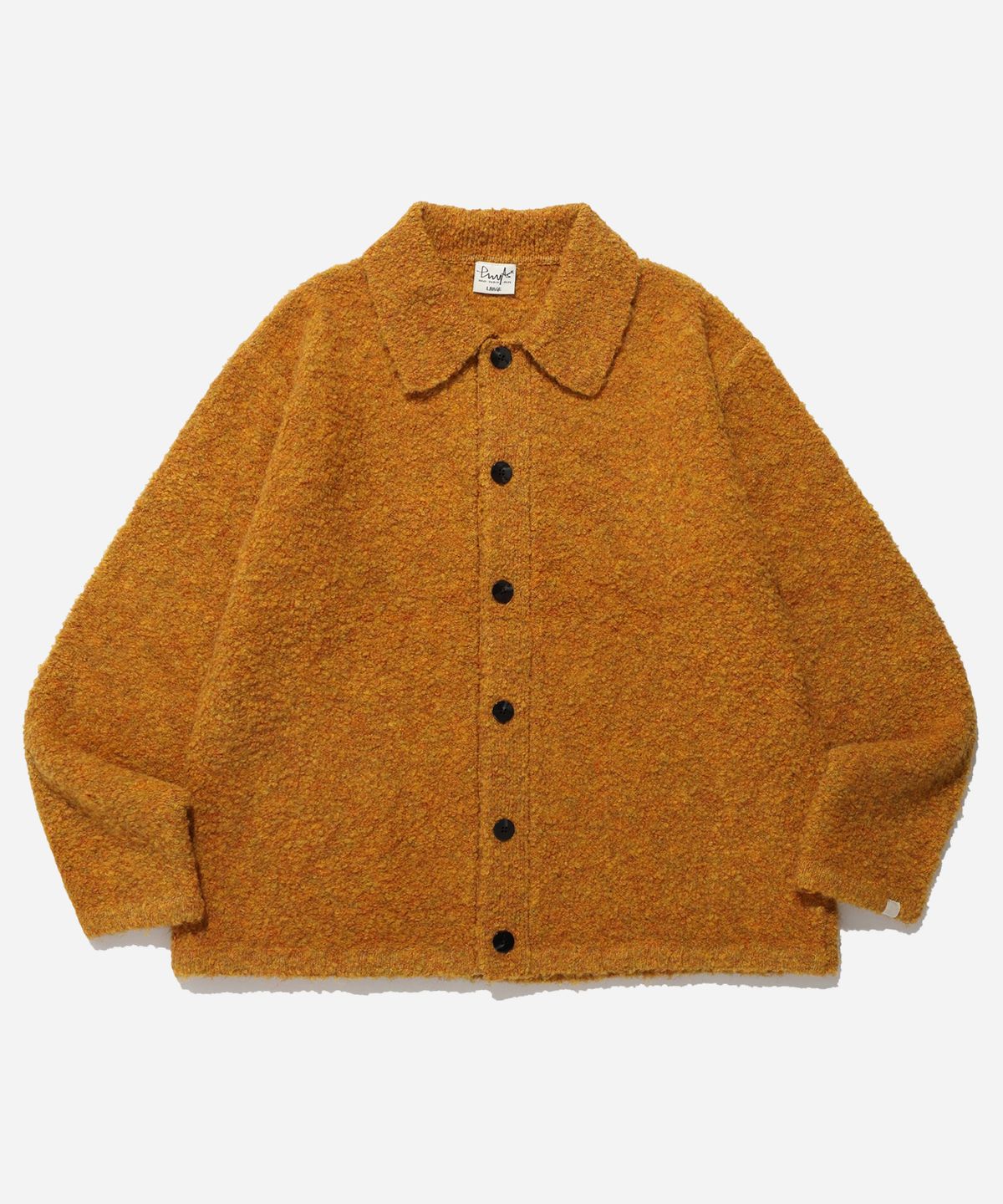 피지컬 디파트먼트(PHYSICAL DEPARTMENT) BOUCLE PK CARDIGAN MUSTARD