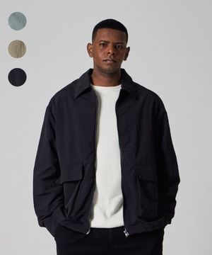 에센셜 나일론 베이직 카라 윈드 자켓 (3Colors)