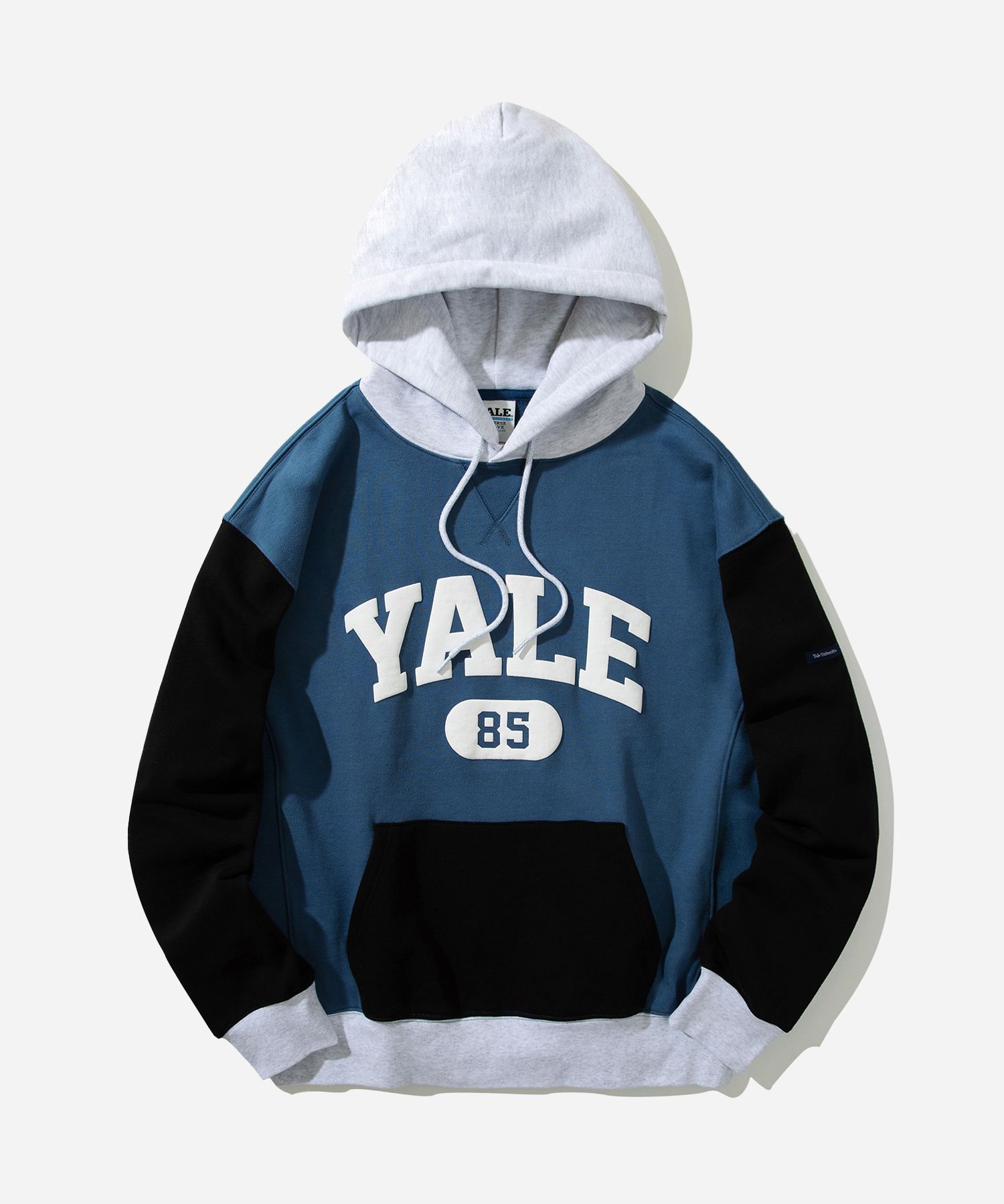 MUSINSA | YALE (YALE HEAVYWEIGHT) MIXED HOODIE BLUE
