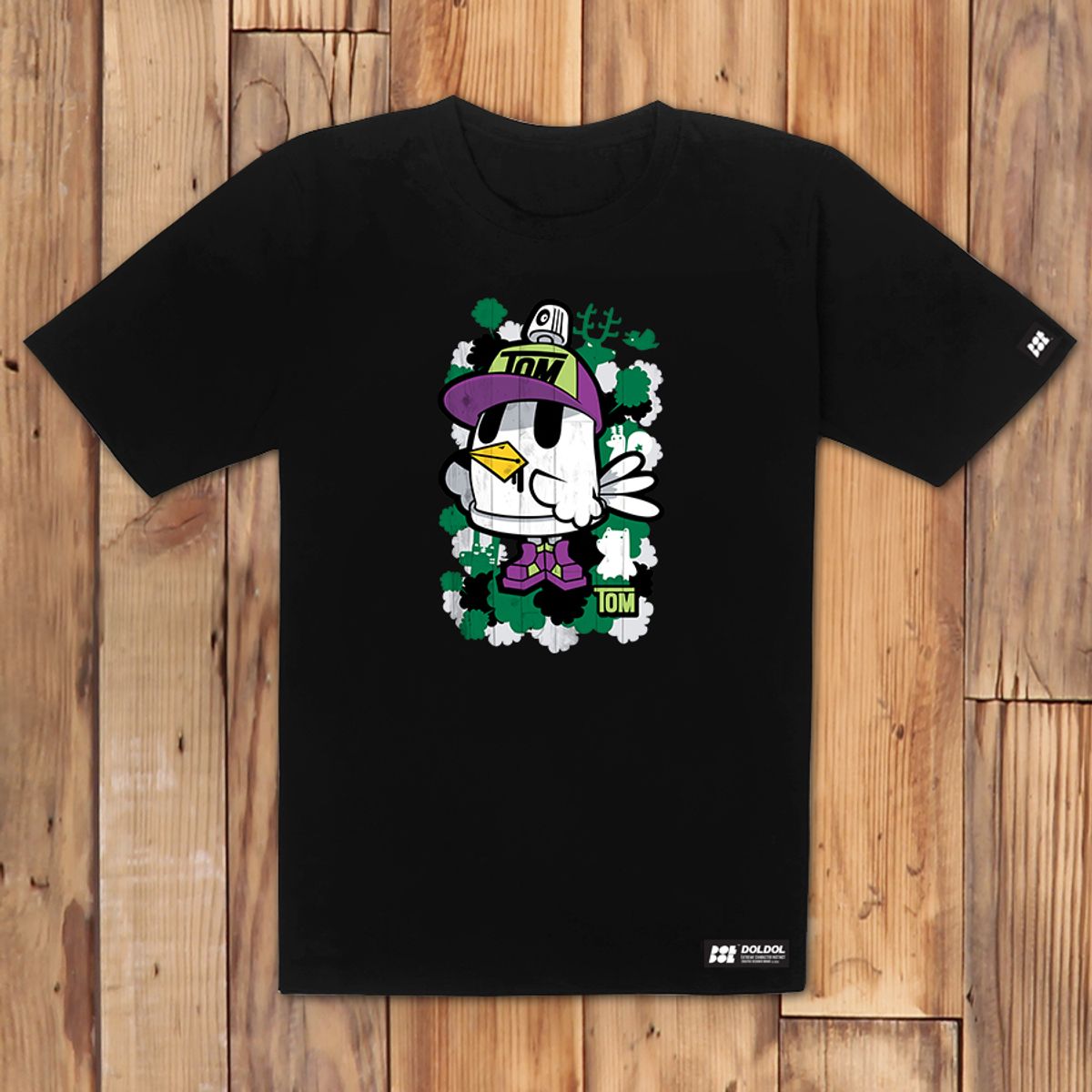 돌돌(DOLDOL) Graffiti-tree_T-shirts_04 동물의 숲 그래피티 트리 캐릭터 그래픽 티셔츠 반팔티