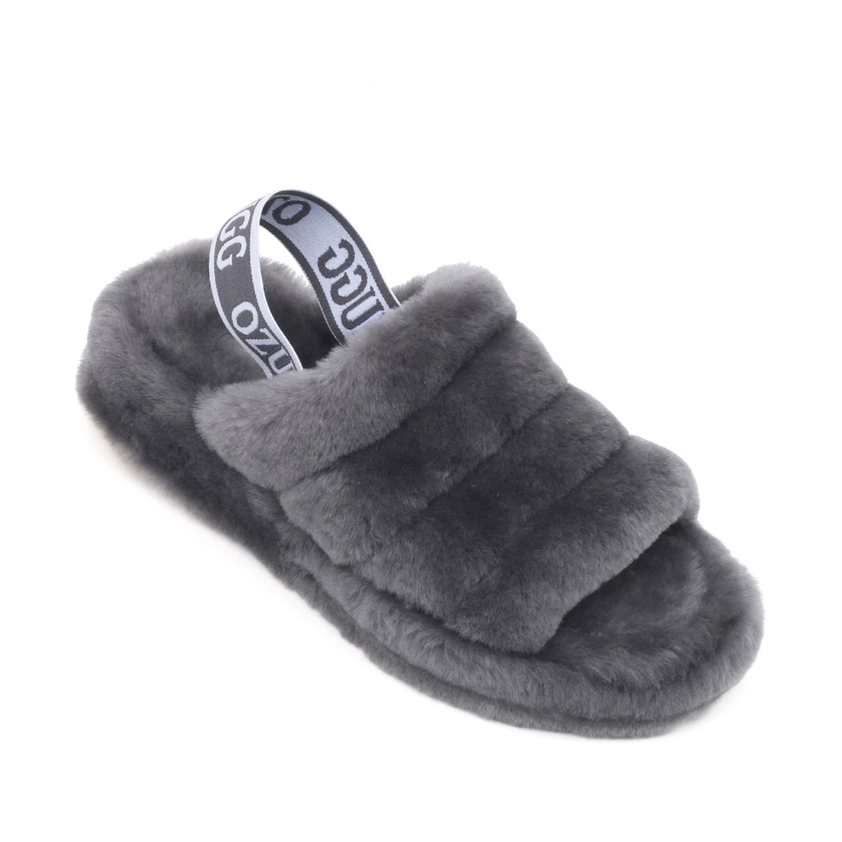 오즈어그웨어(OZ UGG WEAR) 어덜트 브루쿨린 플러프 슬라이드 그레이