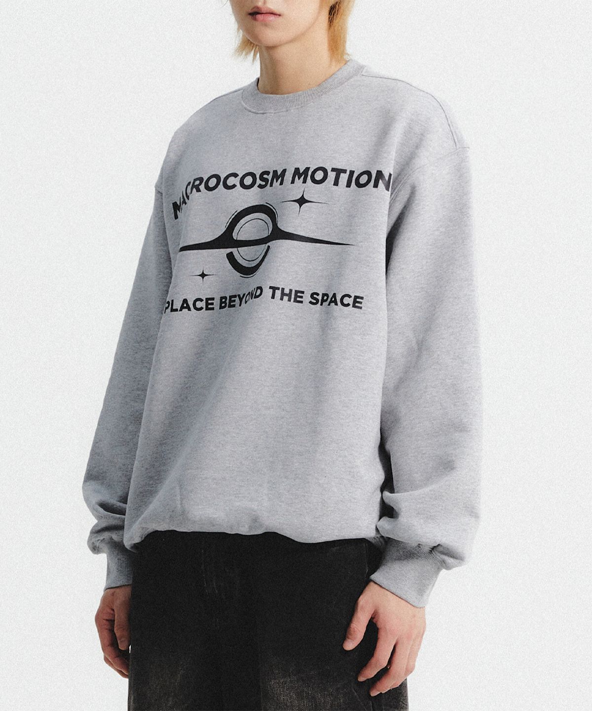 주앙옴므(JUAN HOMME) MACROCOSM SWEAT SHIRT (MELANGE GREY)