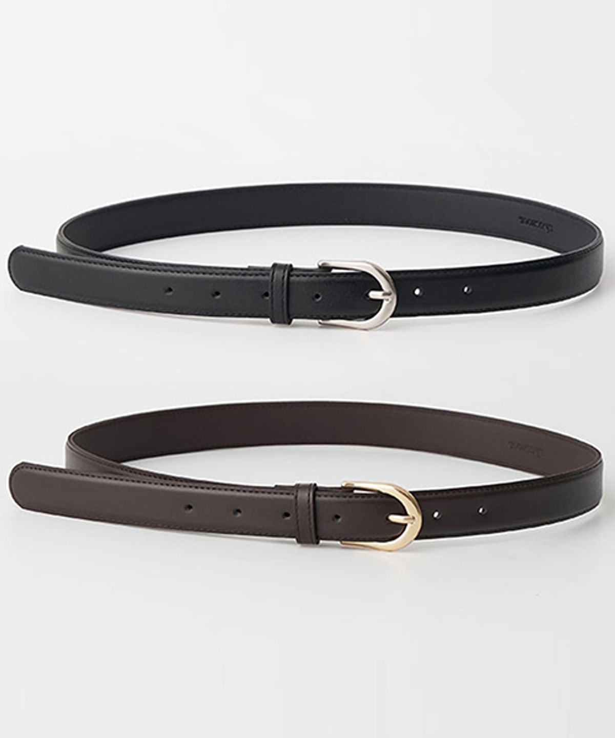 링서울(LINGSEOUL) [선물옵션] 25mm vintage leather belt - [brown/black]