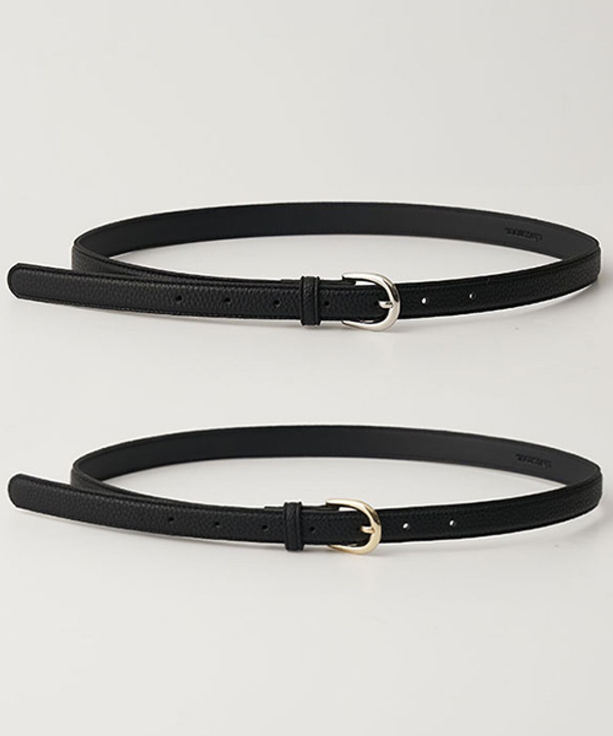 링서울(LINGSEOUL) [선물옵션] 20mm leather crack belt - [silver/gold]
