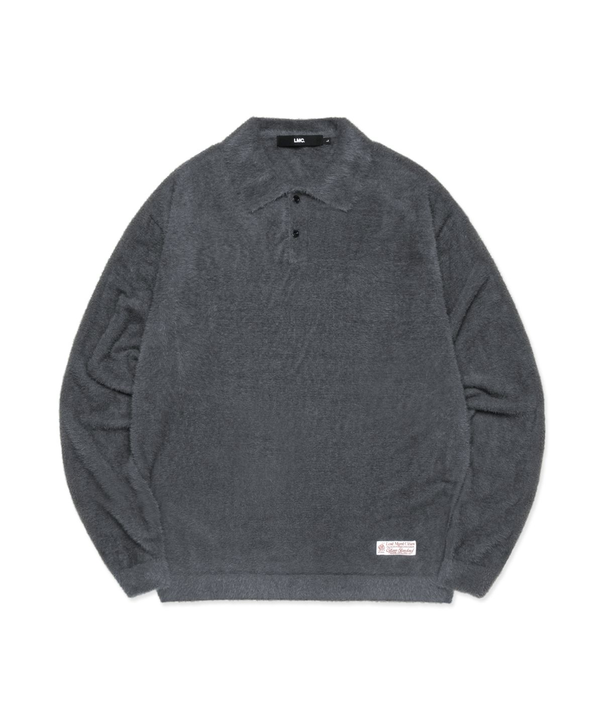 엘엠씨(LMC) HAIRY KNIT COLLAR SWEATER gray