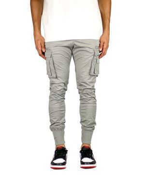 그레이 라이트 웨이트  카고 조거