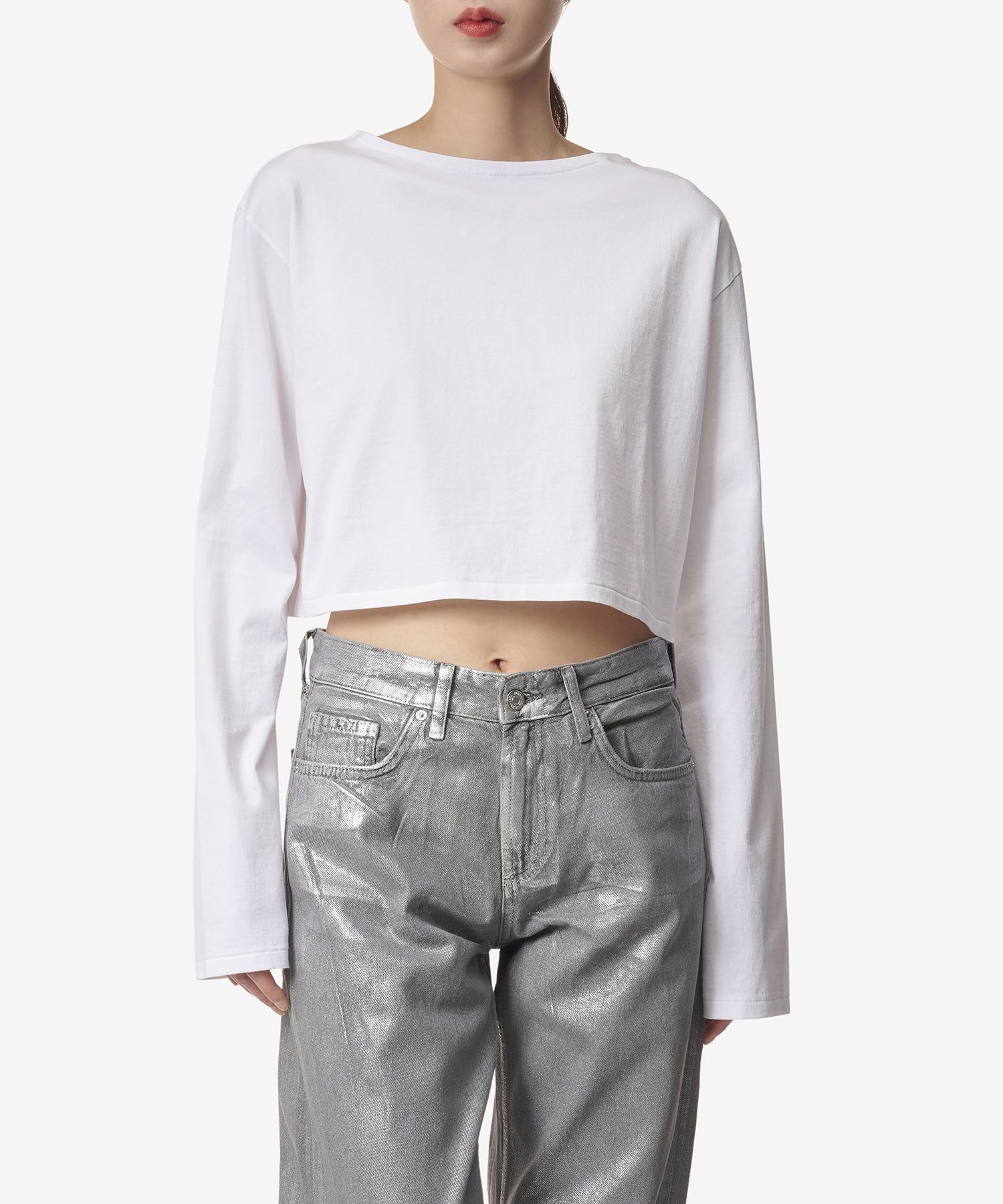 トップス AURALEE / HIGH GAUGE JERSEY BOAT NECK LS Namu Shop - Auralee Organic Cotton High Gauge Jersey Boat
