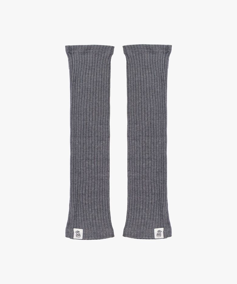 SLIT KNIT LEG WARMER_GREY