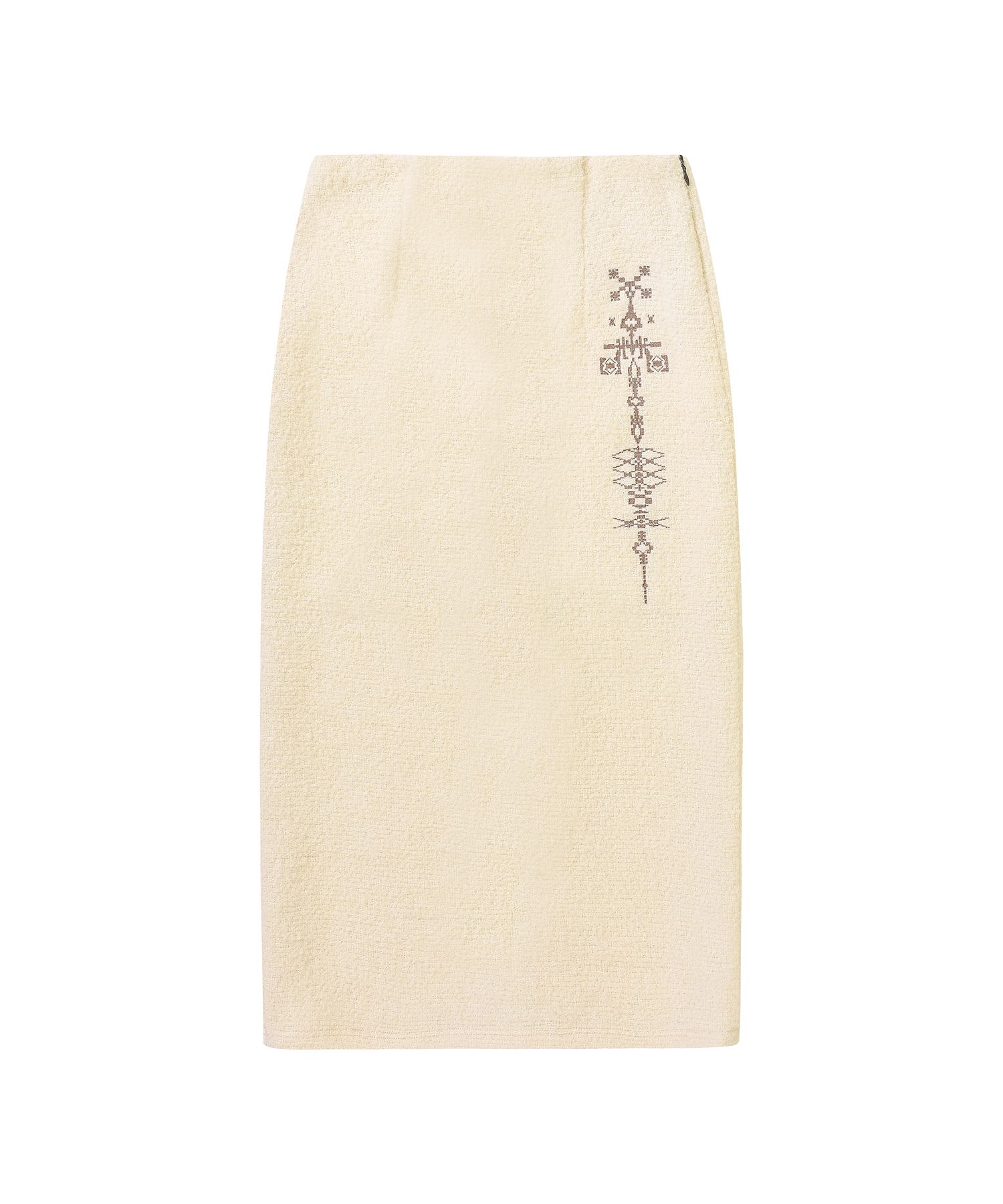 【WELLBEING EXPRESS】[NewJeans着用]Embroidered Wool Skirt MUSINSA | WELLBEING EXPRESS Embroidered Wool Skirt Ivory