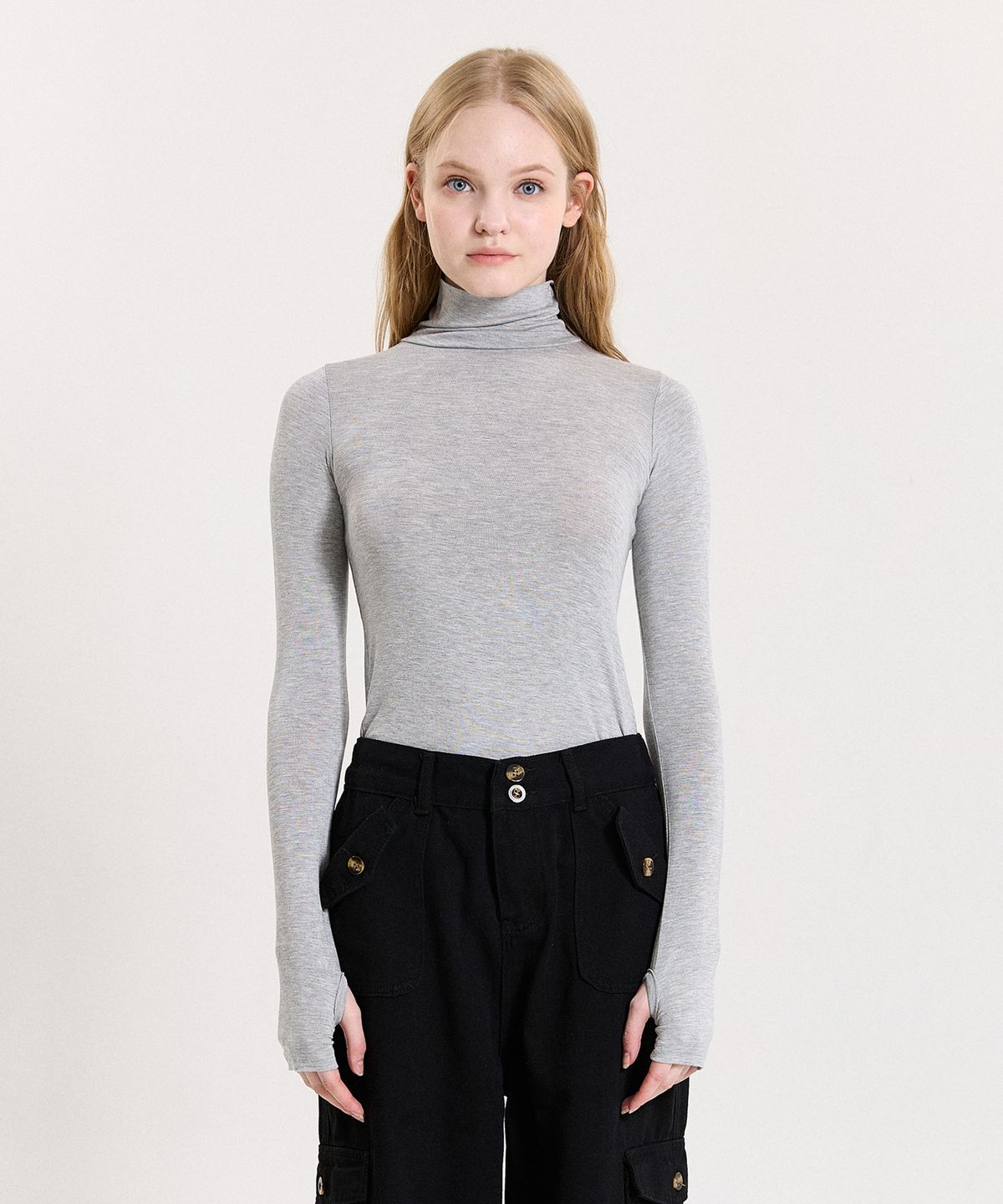 핑크파인애플(PINK PINEAPPLE) WARMER POLA TS_GREY