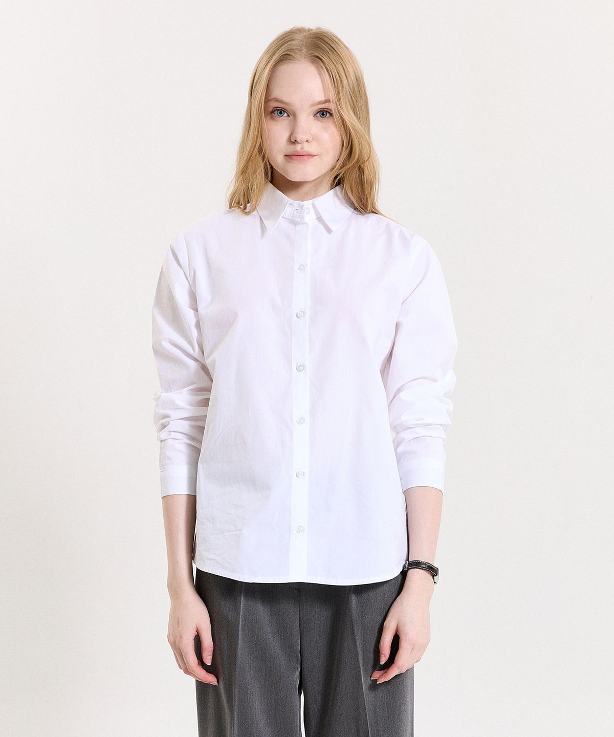 핑크파인애플(PINK PINEAPPLE) DAILY SOFT SHIRT_WHITE