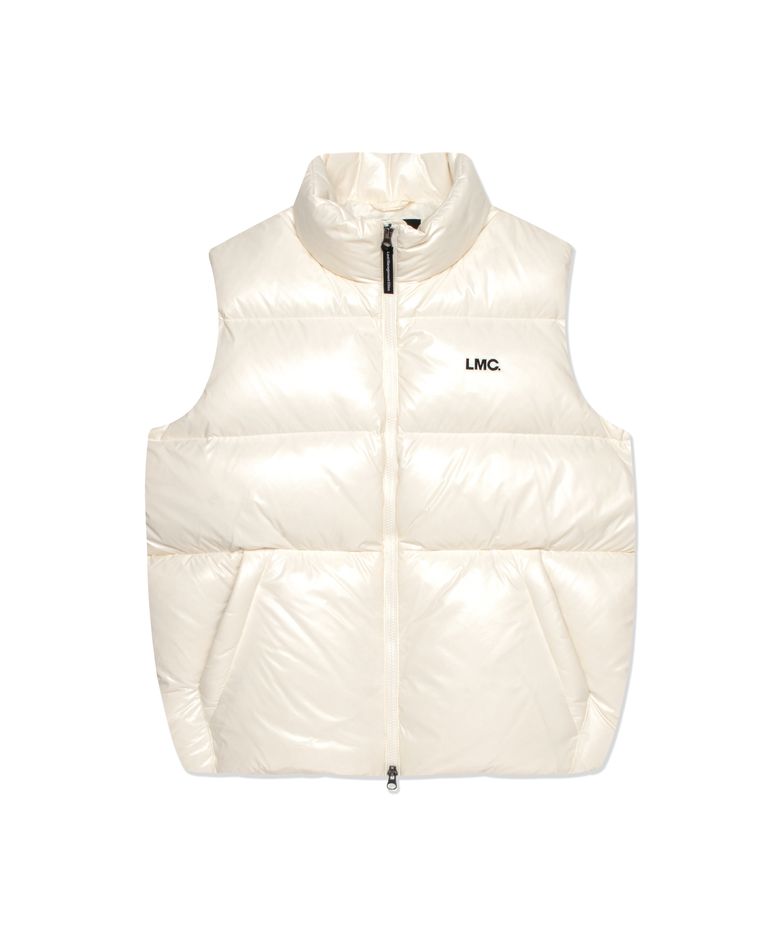OG GLOSSY DUCK DOWN VEST cream