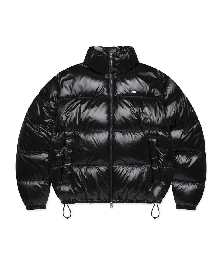 OG GLOSSY PUFFER DUCK DOWN PARKA black