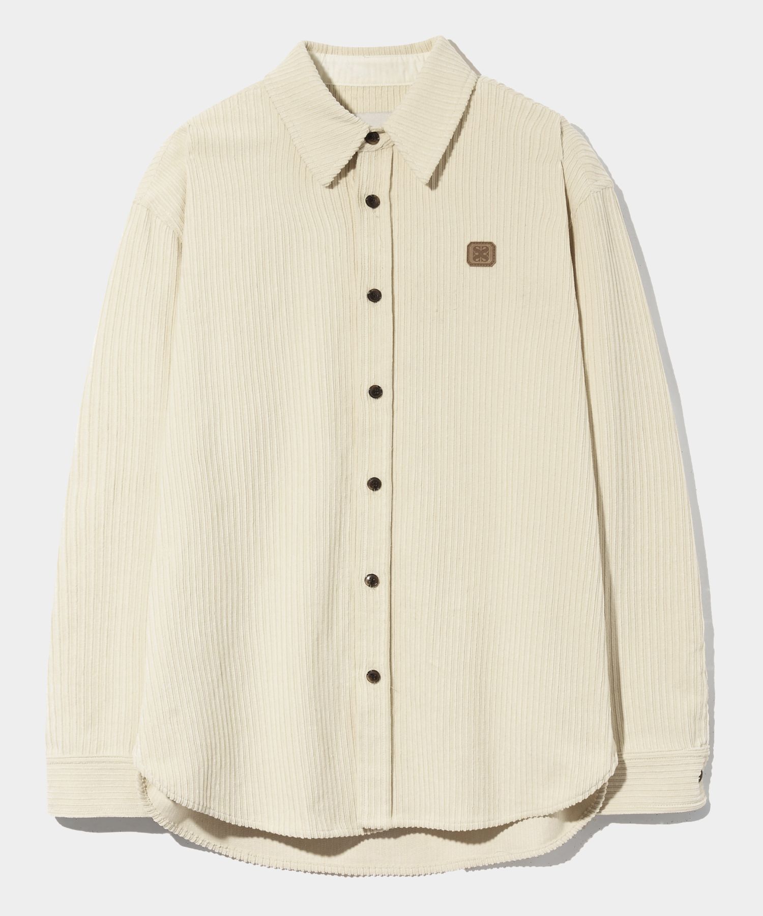 ☆関税込☆SATUR★Logo Wappen Basic Corduroy Shirts★ MUSINSA | SATUR Logo Wappen Basic Corduroy Shirt Resort Ivory