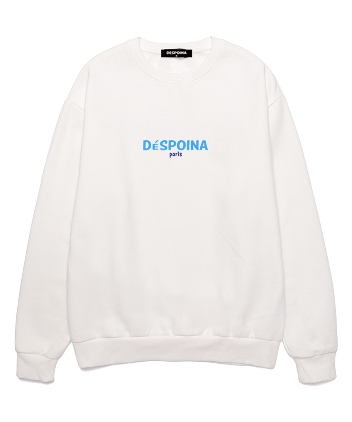 우즈(OUSE) Signature Paris Small Logo 오버핏 맨투맨 (DPLTS002) 화이트