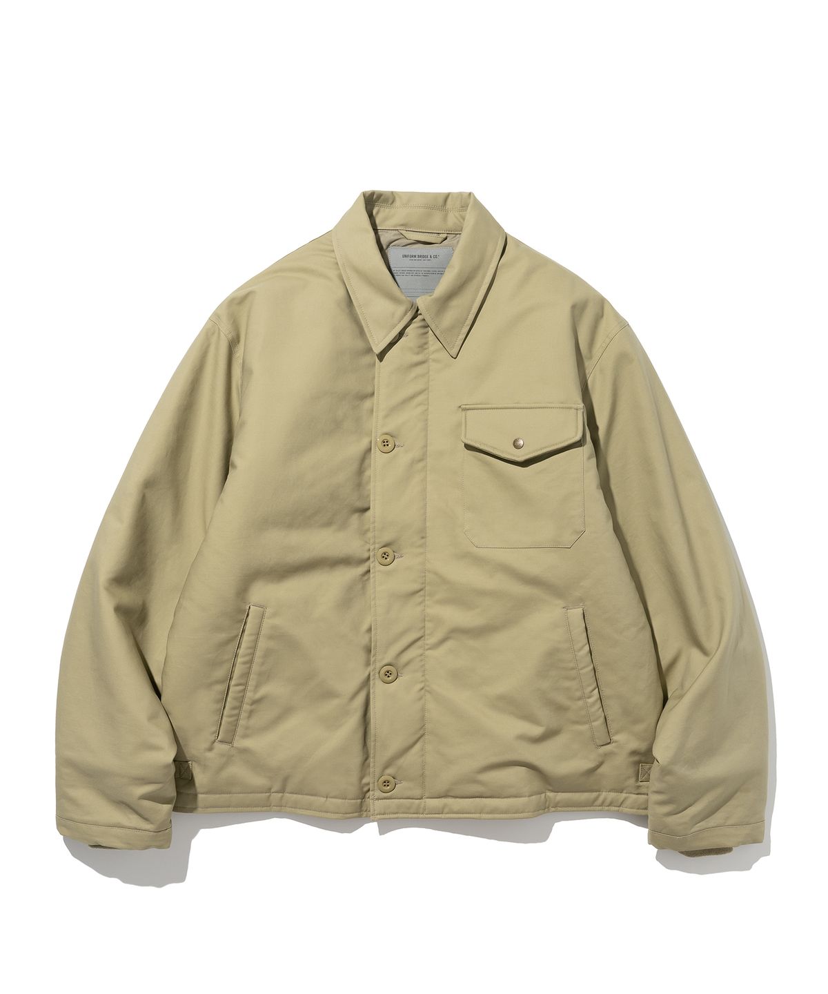 유니폼브릿지(UNIFORM BRIDGE) insulation a-2 deck jacket beige