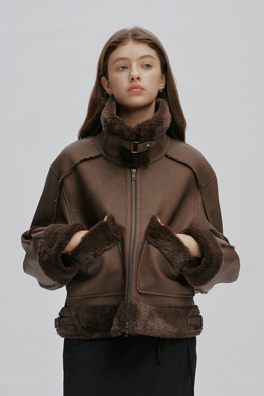 MUSINSA | AFTERHOURS MUSTANG JACKET V2 (BROWN)