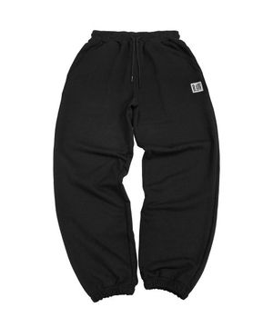 로우 박스로고 스웨트 팬츠 (블랙)