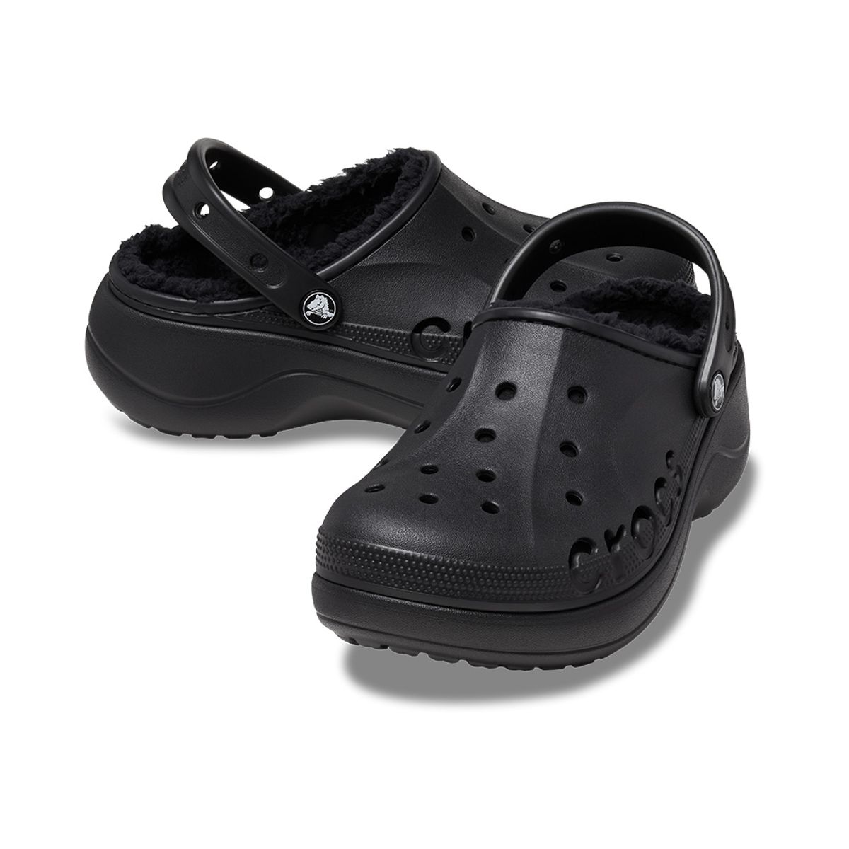 크록스(CROCS) 여성 바야 플랫폼 라인드 클로그 BLACK (23FWCL208708)