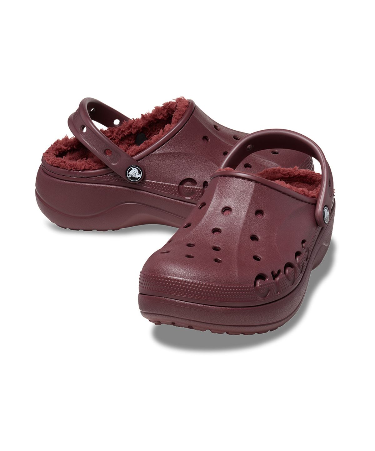 크록스(CROCS) 여성 바야 플랫폼 라인드 클로그 BUR (23FWCL208708)