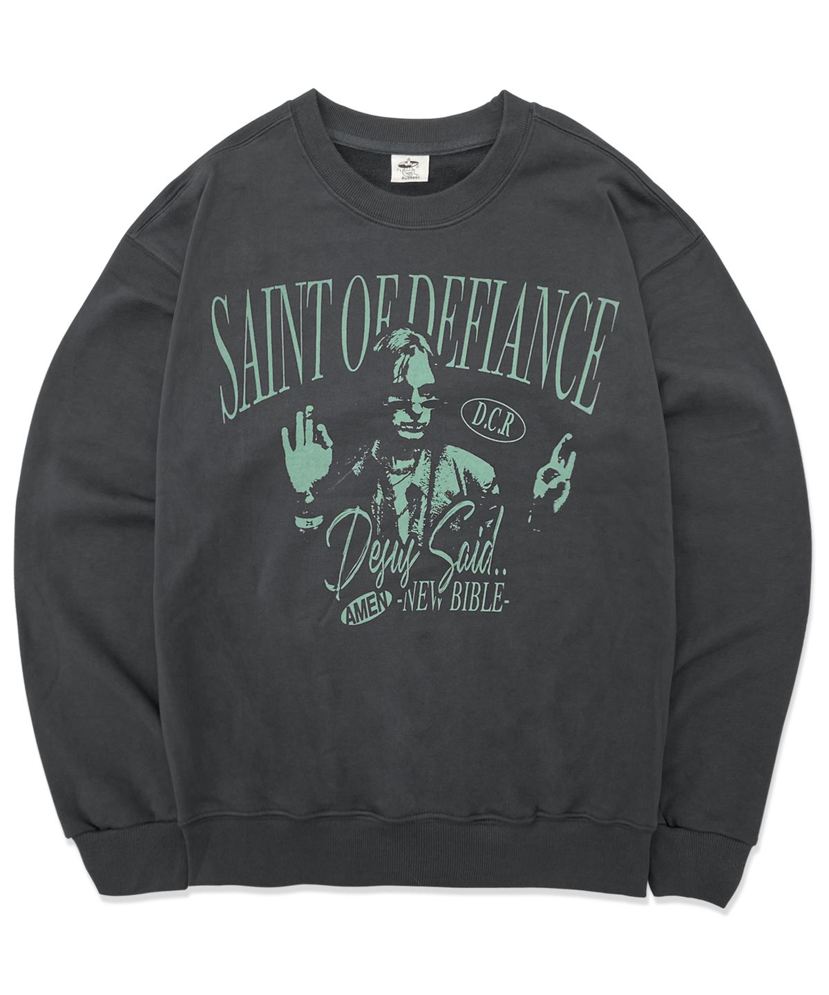 디파이클럽로버스(DEFYCLUBROBBERS) (Heavy Cotton) Saint of Defiance Charcoal