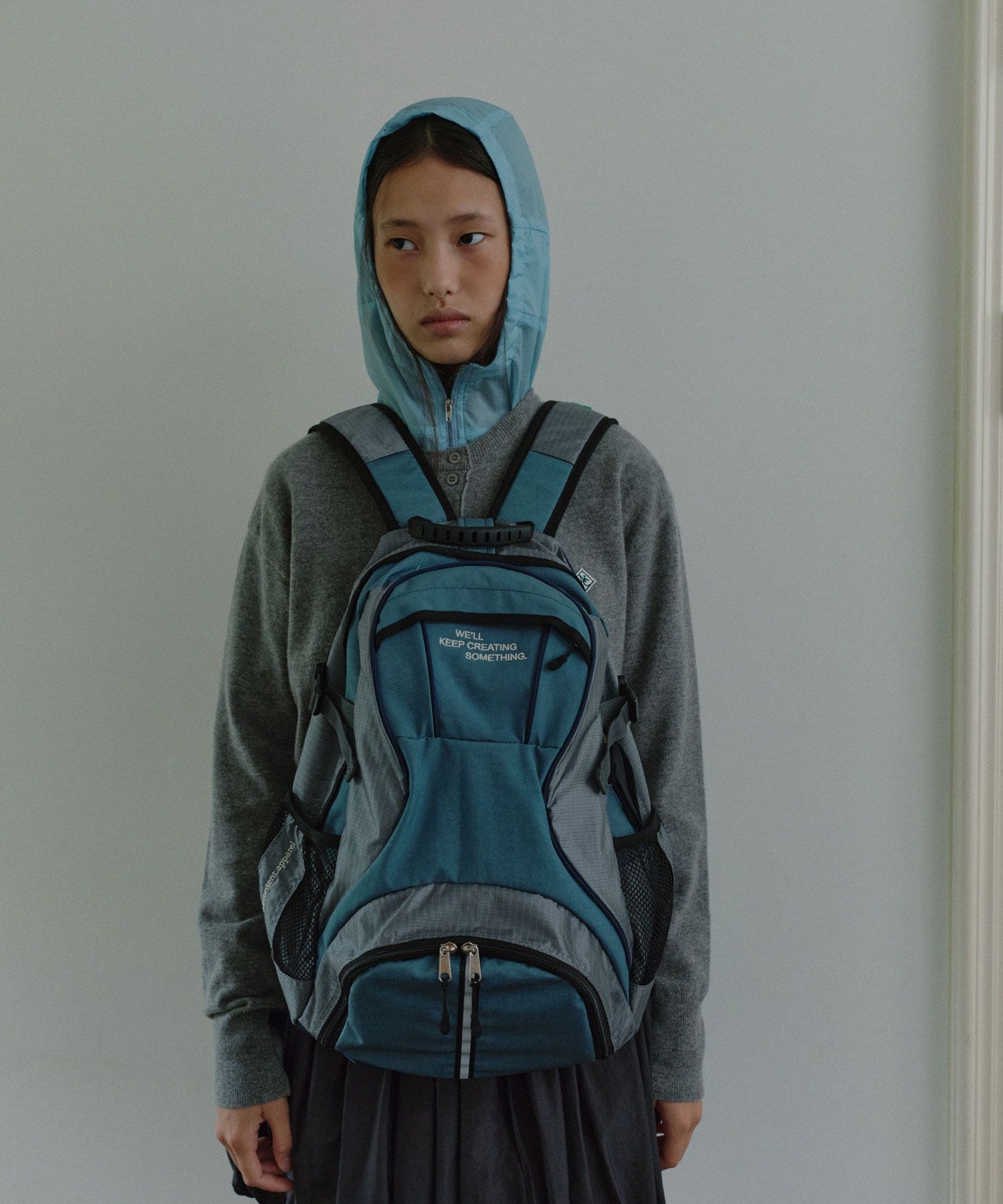 MUSINSA公式 | NOCONTENT No-content backpack _ Blue Gray