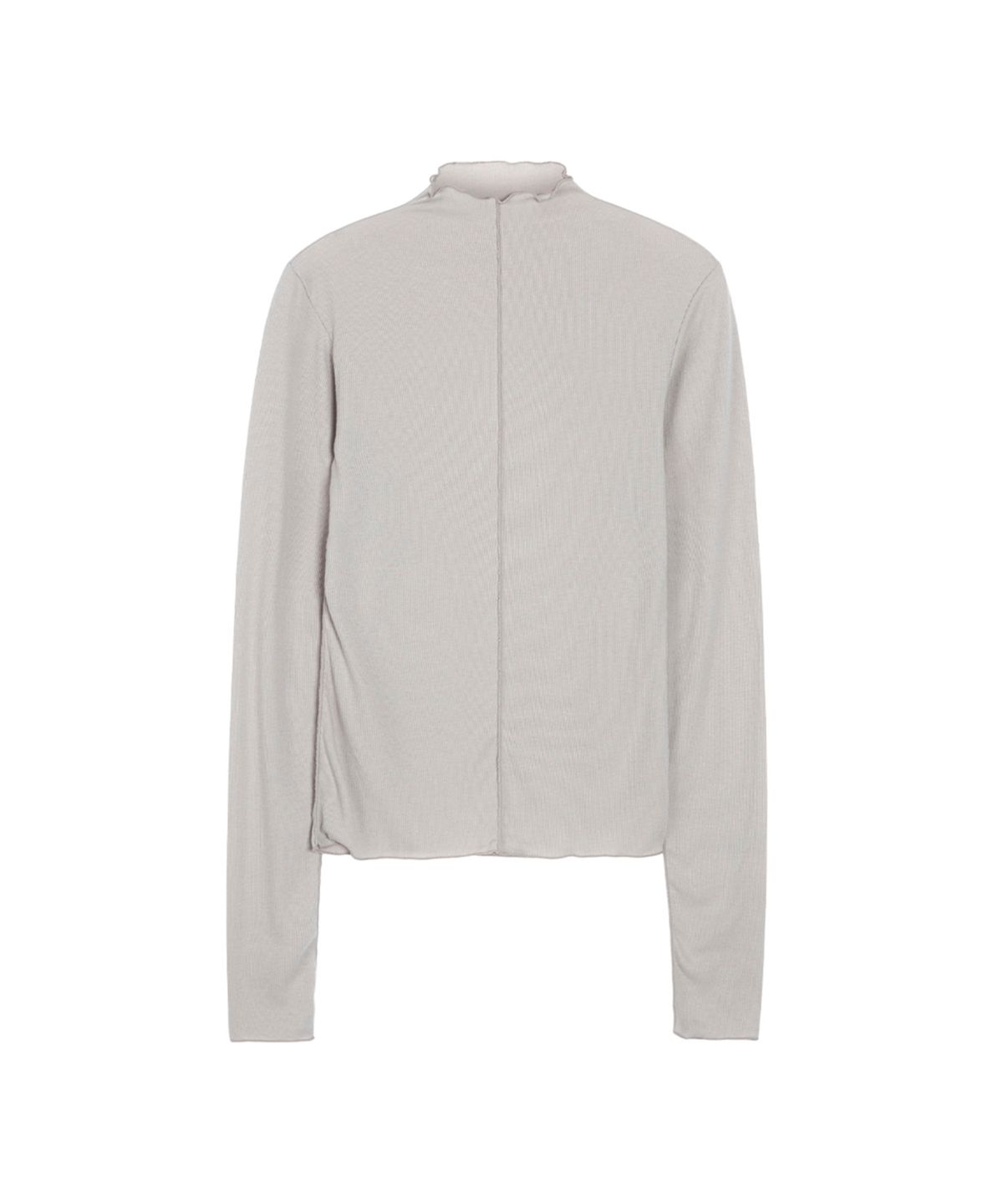 쏘이르(SO IR) HALF NECK RIBBED TOP - BEIGE