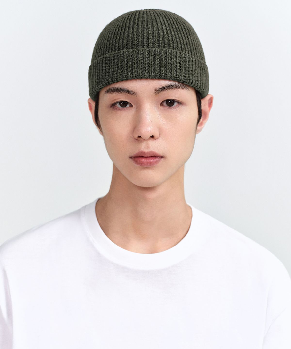 무신사 스탠다드(MUSINSA STANDARD) 니트 워치 캡 [카키]