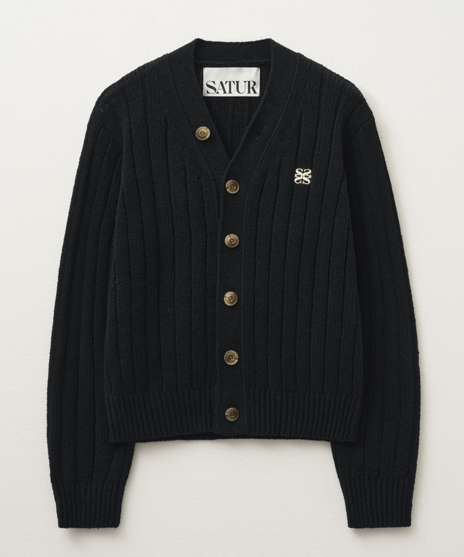 トップス SATUR FARO Over Size Boucle Cardigan ☆SATUR☆Faro Over Size Boucle Cardigan (SATUR/カーディガン