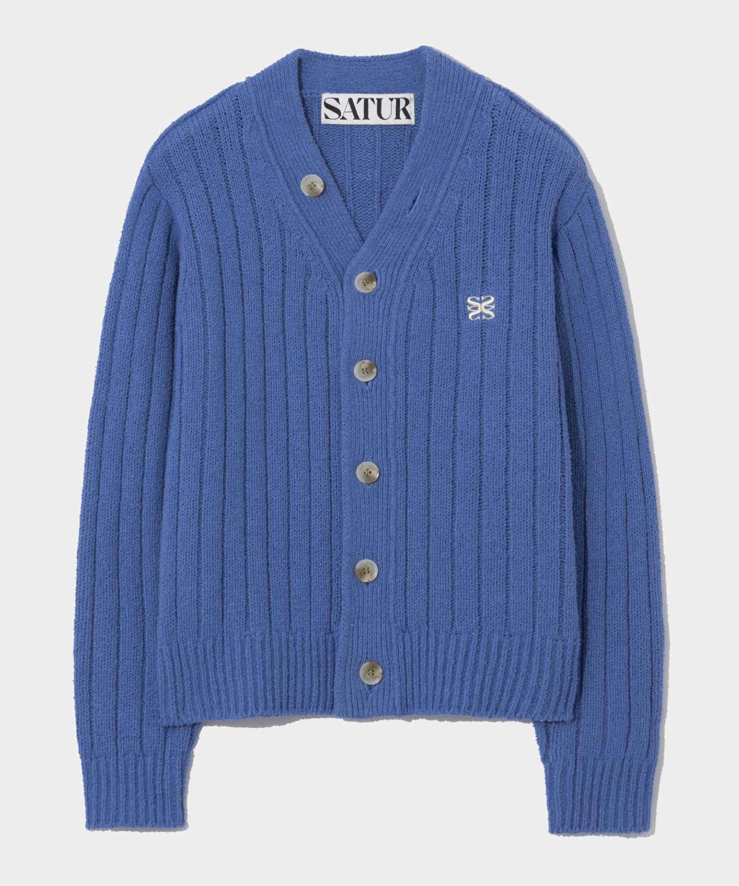 【SATUR】カーディガンFARO POCKET BOUCLE CARDIGAN ☆SATUR☆Faro Over Size Boucle Cardigan (SATUR/カーディガン