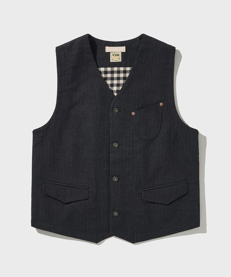 Railroad Stripe Vest