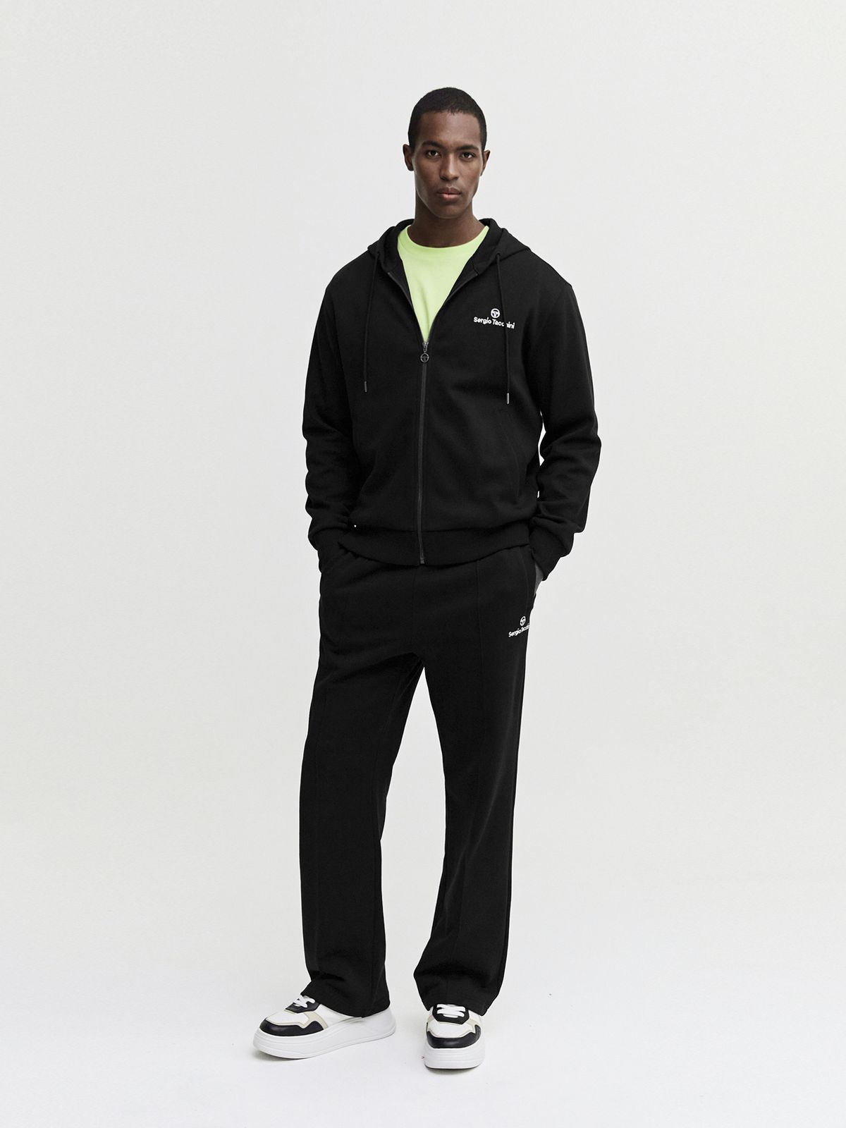 세르지오 타키니(SERGIO TACCHINI) M  데일리 후드 집업 (Black)