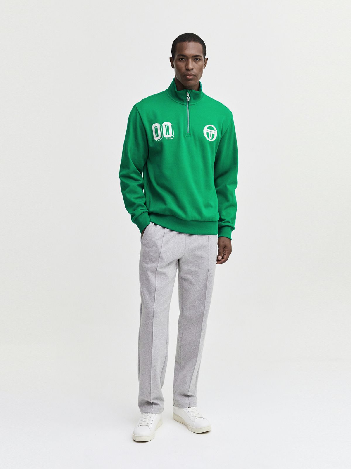 세르지오 타키니(SERGIO TACCHINI) M 프레피 하프집 (L.Green)