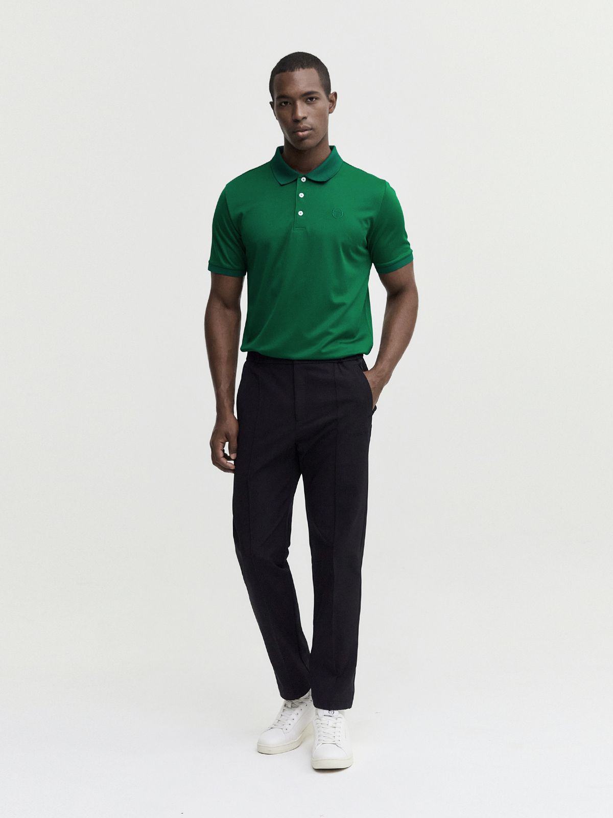 세르지오 타키니(SERGIO TACCHINI) M 데일리 우븐 조거 팬츠 (Black)