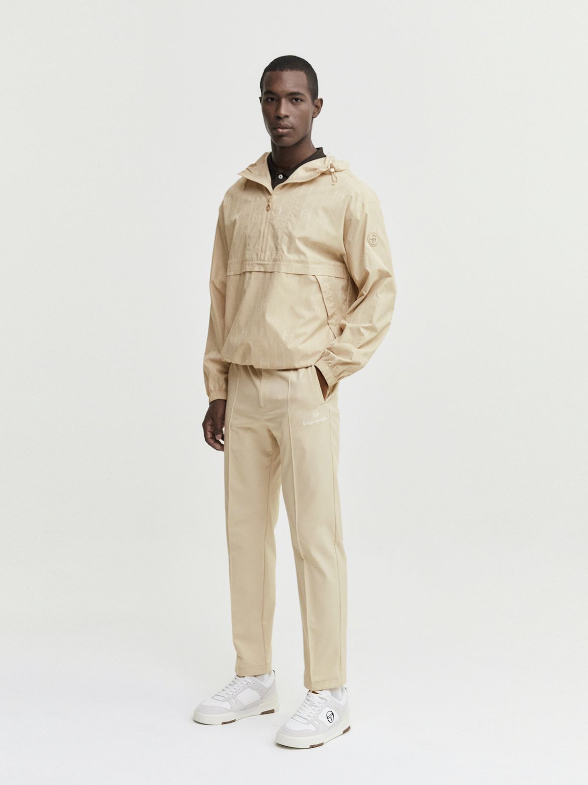 세르지오 타키니(SERGIO TACCHINI) M 데일리 우븐 조거 팬츠 (Beige)
