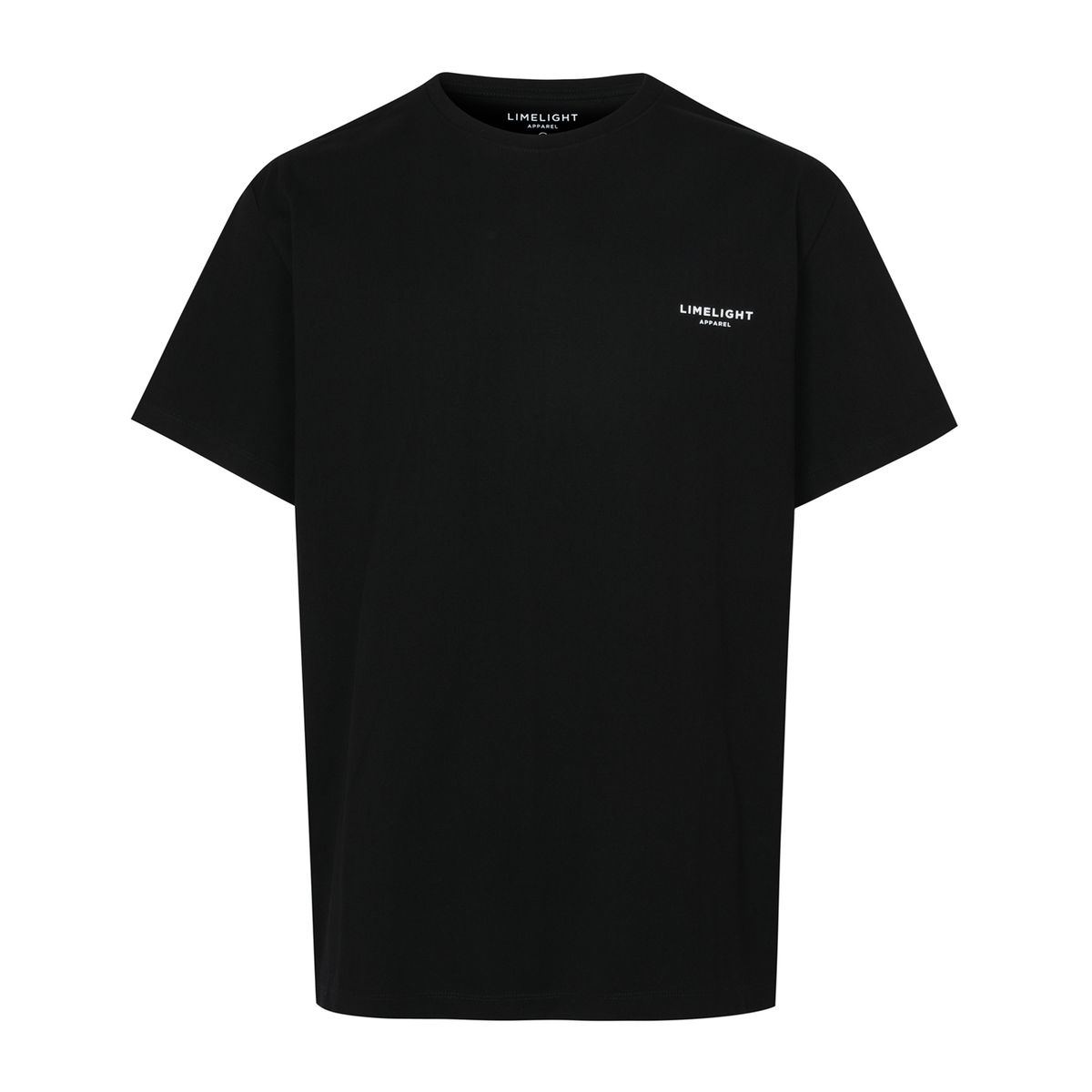 라임라잇 어패럴(LIMELIGHT APPAREL) 어패럴 백 로고 티셔츠 (블랙/화이트)