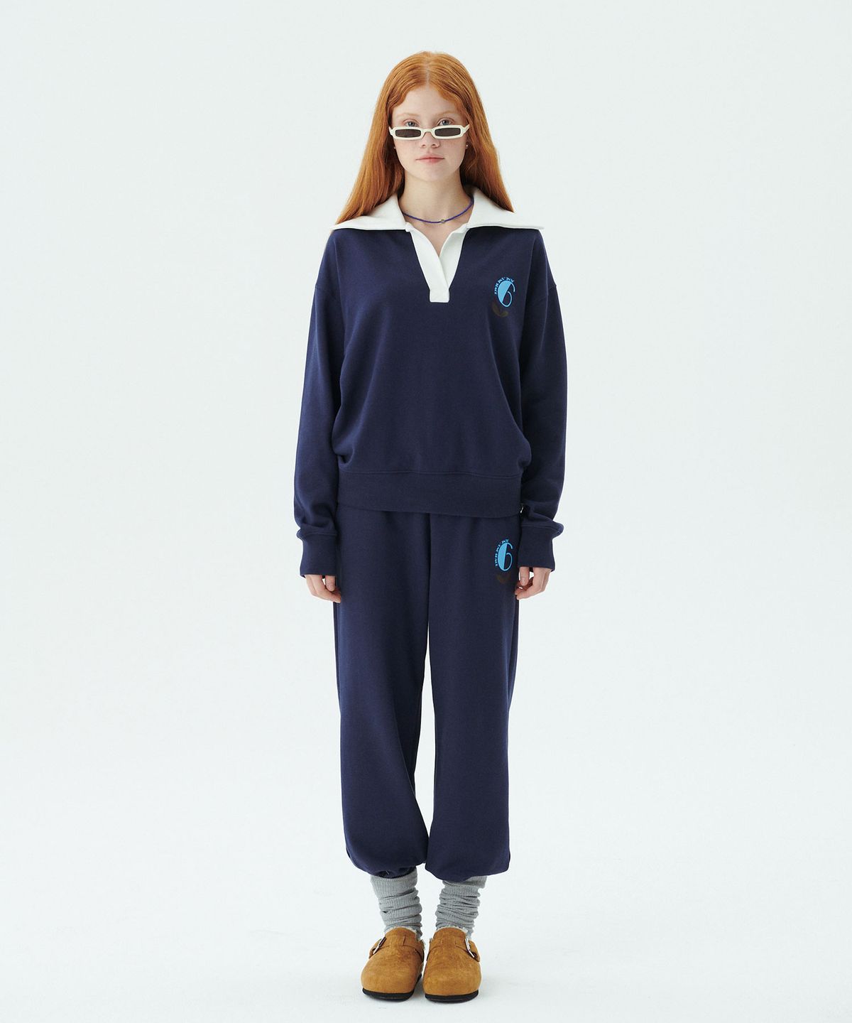 준준스페이스(JUNEJUNE SPACE) June Sweat Pants_Navy (준 스웻 팬츠_네이비)