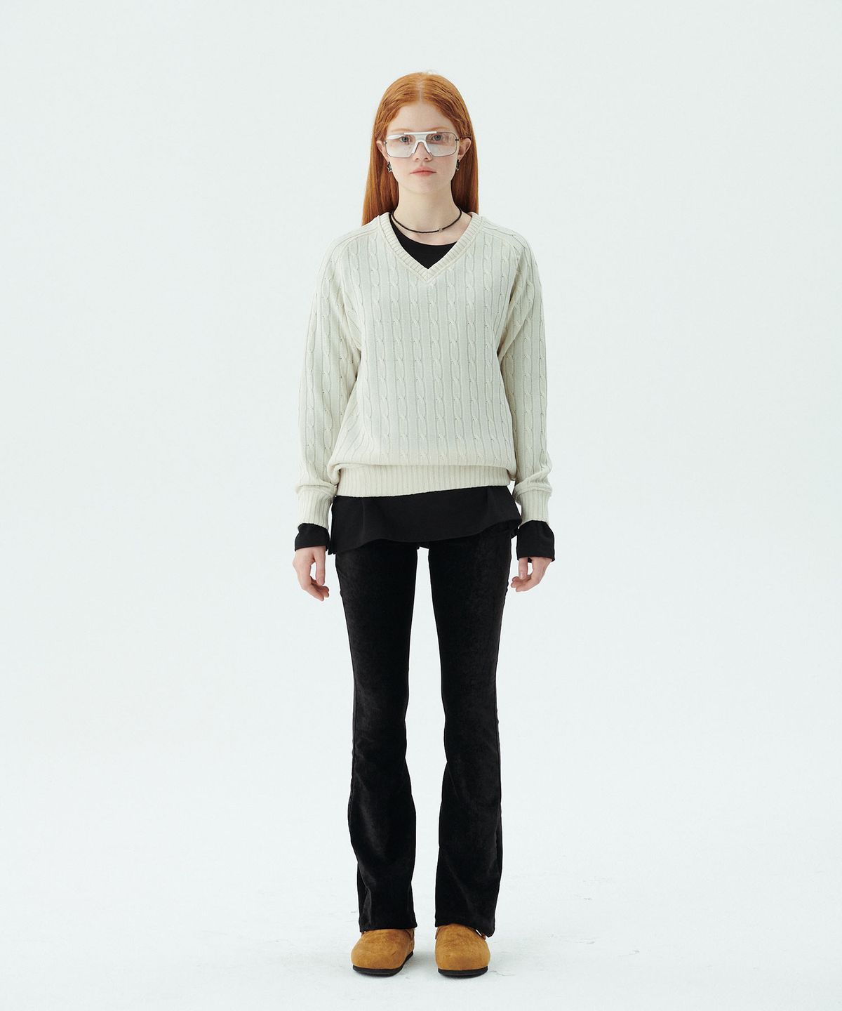 준준스페이스(JUNEJUNE SPACE) Velour Banding Pants_Black (벨루어 밴딩 팬츠_블랙)