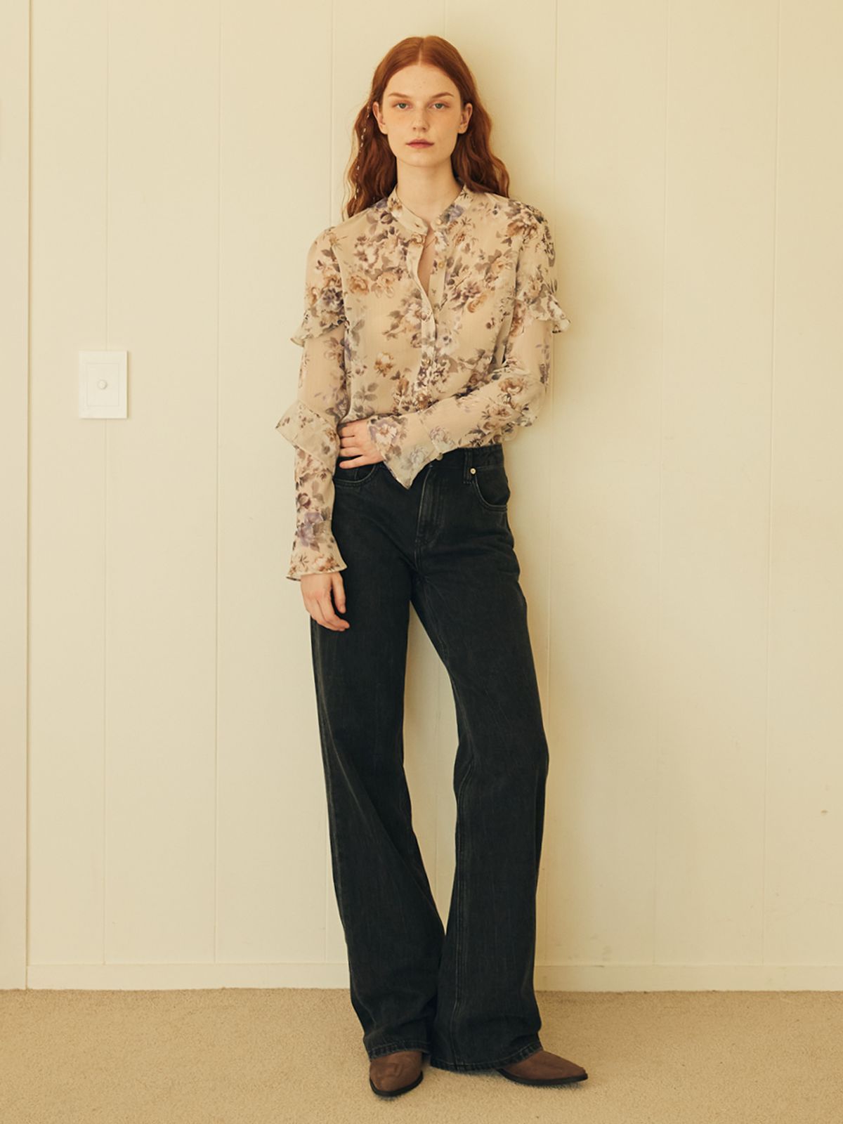 오앨(OUEL) WIDE JEANS_BLACK