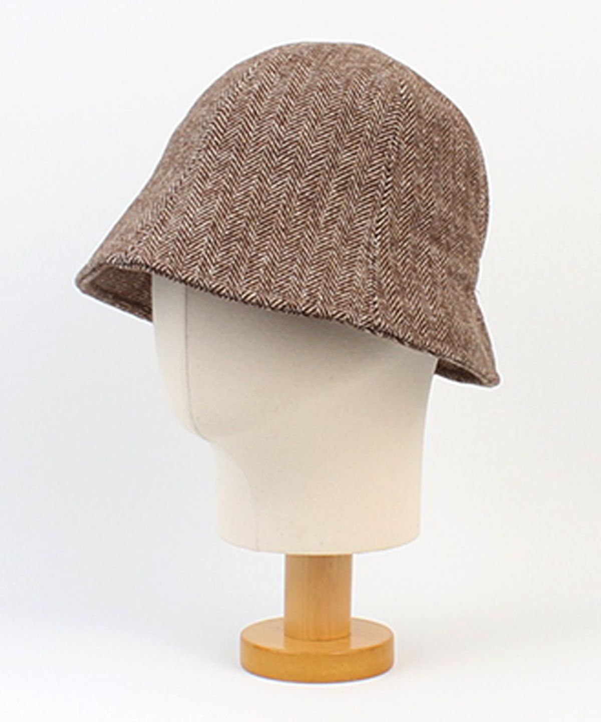 유니버셜 케미스트리(UNIVERSAL CHEMISTRY) Herringbone Wool Beige Bucket Hat 울버킷햇