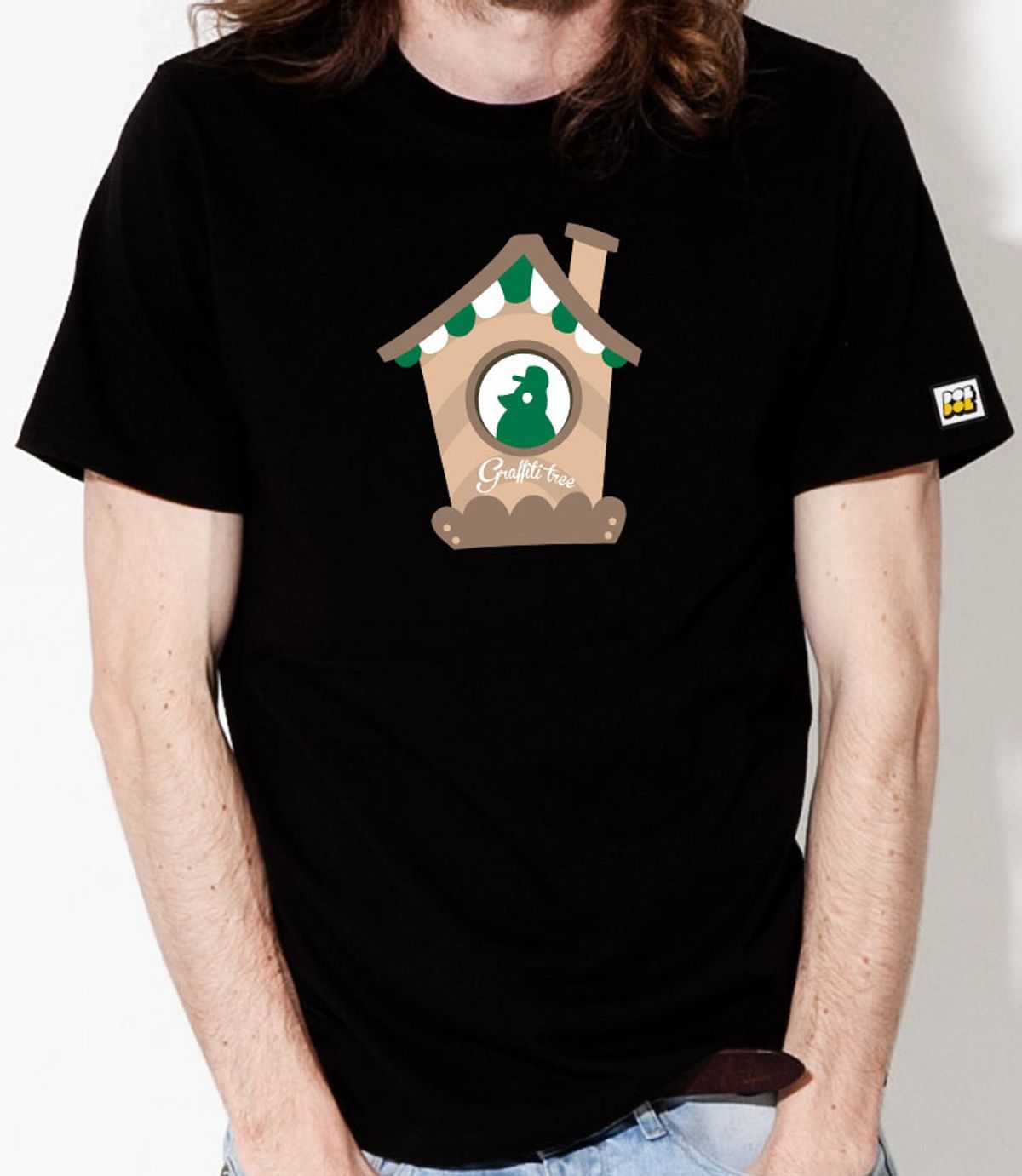 돌돌(DOLDOL) Graffiti-tree_T-shirts_09 동물의 숲 그래피티 트리 캐릭터 그래픽 티셔츠 반팔티