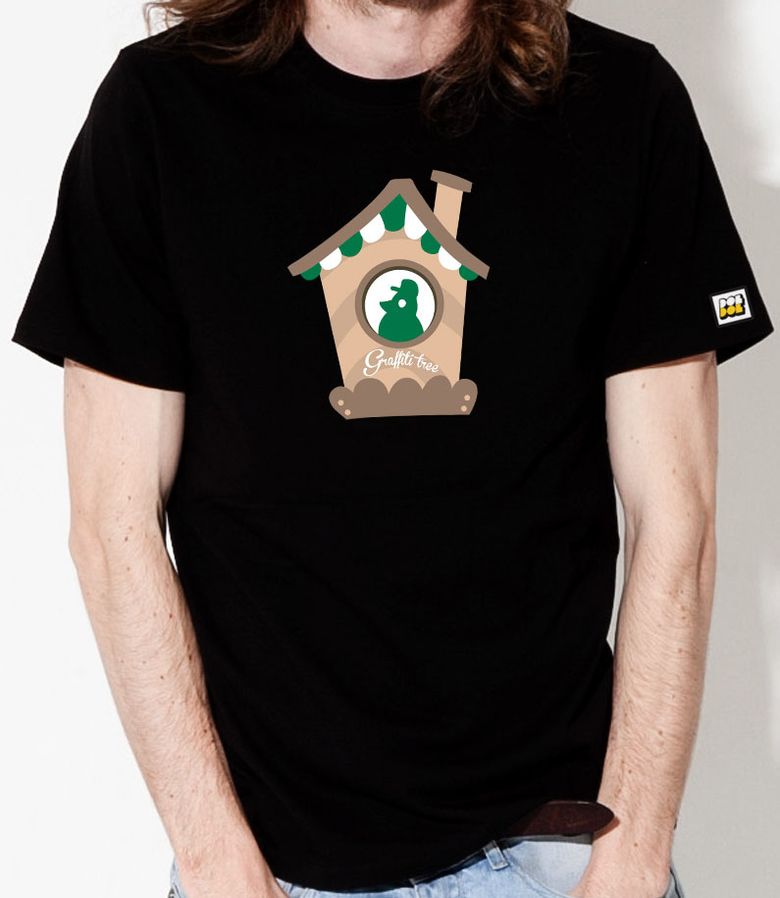 Graffiti-tree_T-shirts_09 동물의 숲 그래피티 트리 캐릭터 그래픽 티셔츠 반팔티